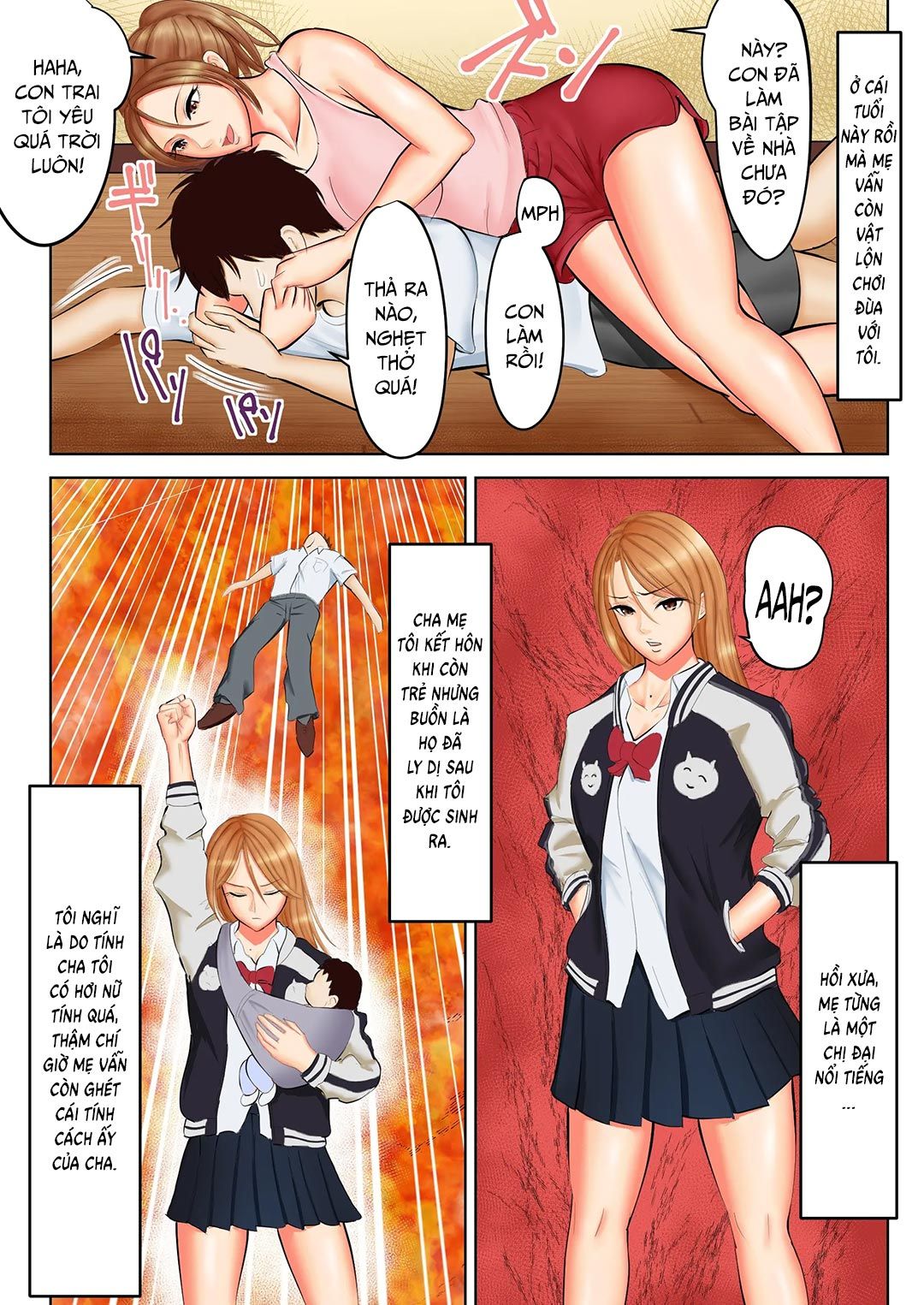 đọc truyện Yankee Datta Haha To Senpai Oneshot ảnh 3 tại Giả Dược