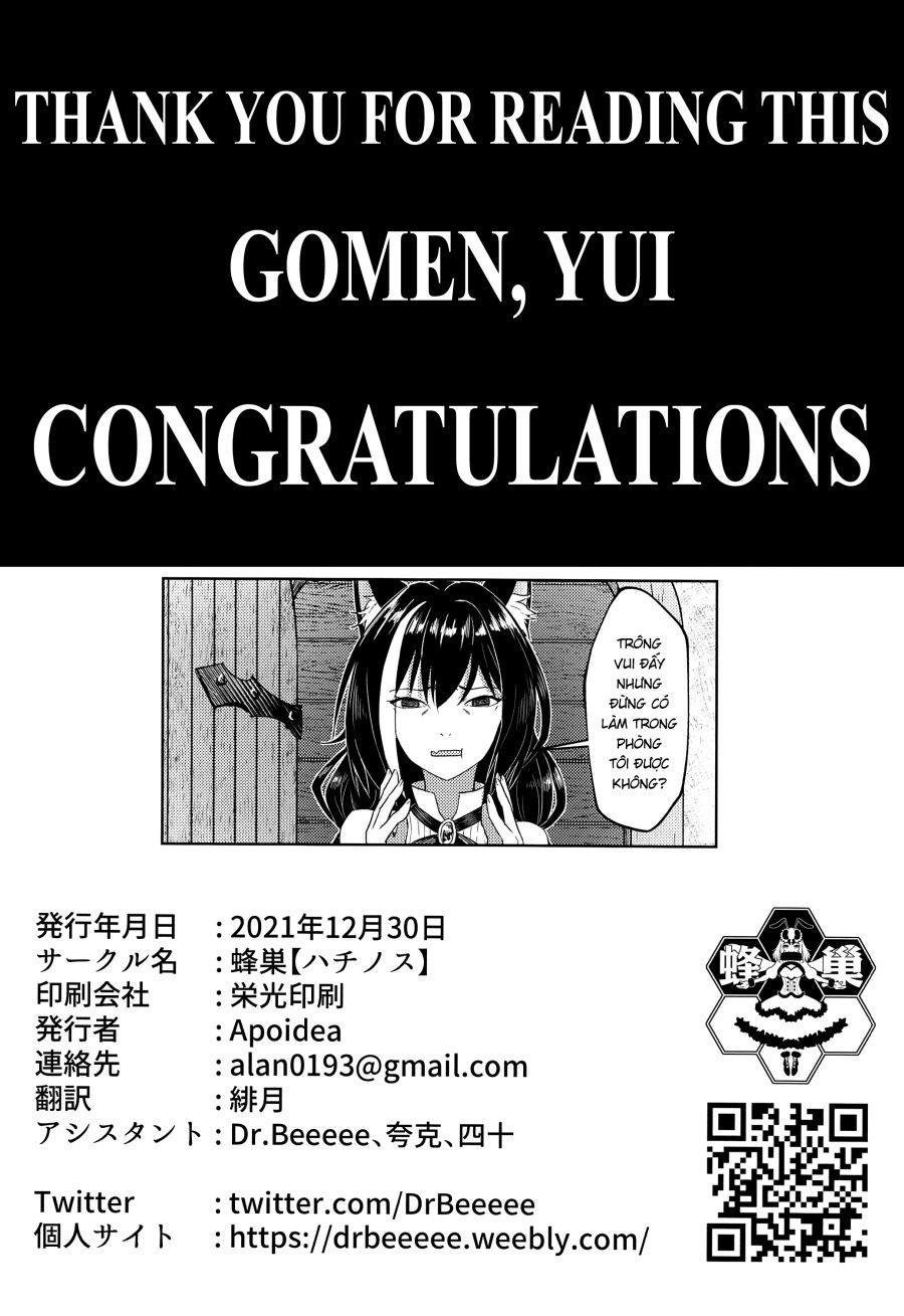 Yui-chan To Kishi-kun Futarikiri No Hitotoki Oneshot page 34 - Giả Dược