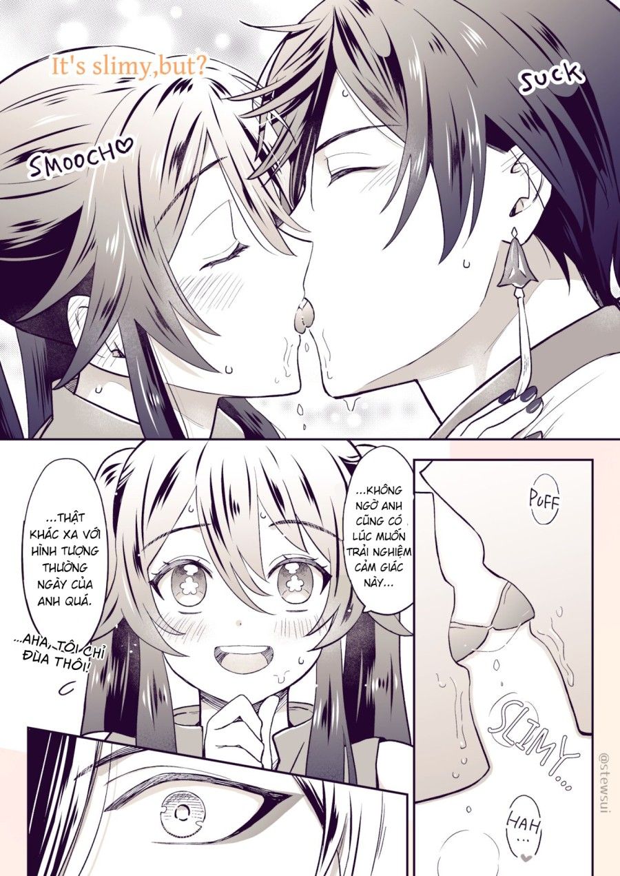 Zhongli X Hu Tao Love Story Oneshot page 15 - Giả Dược