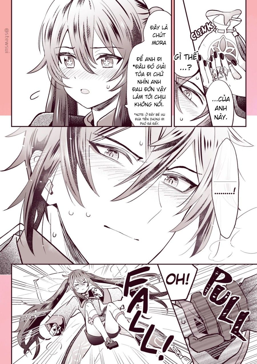 Zhongli X Hu Tao Love Story Oneshot page 9 - Giả Dược